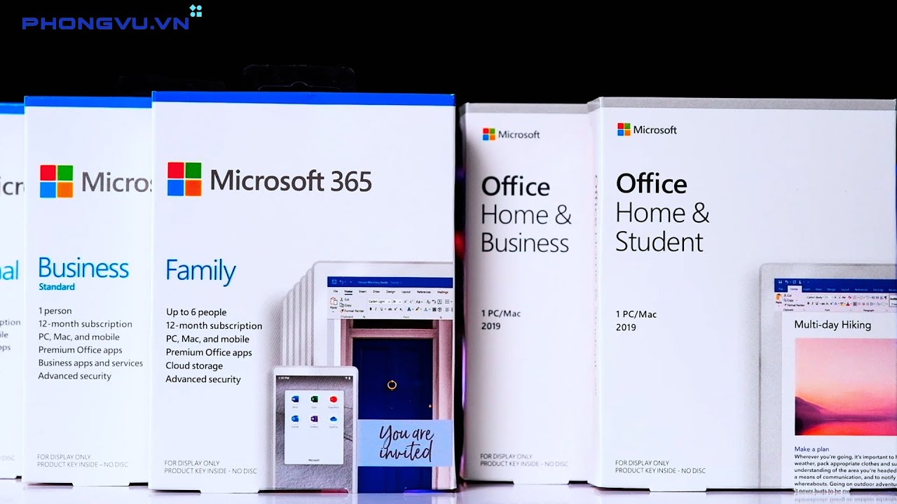 Phân biệt các phiên bản Microsoft Office - Nhu cầu của bạn là gì?