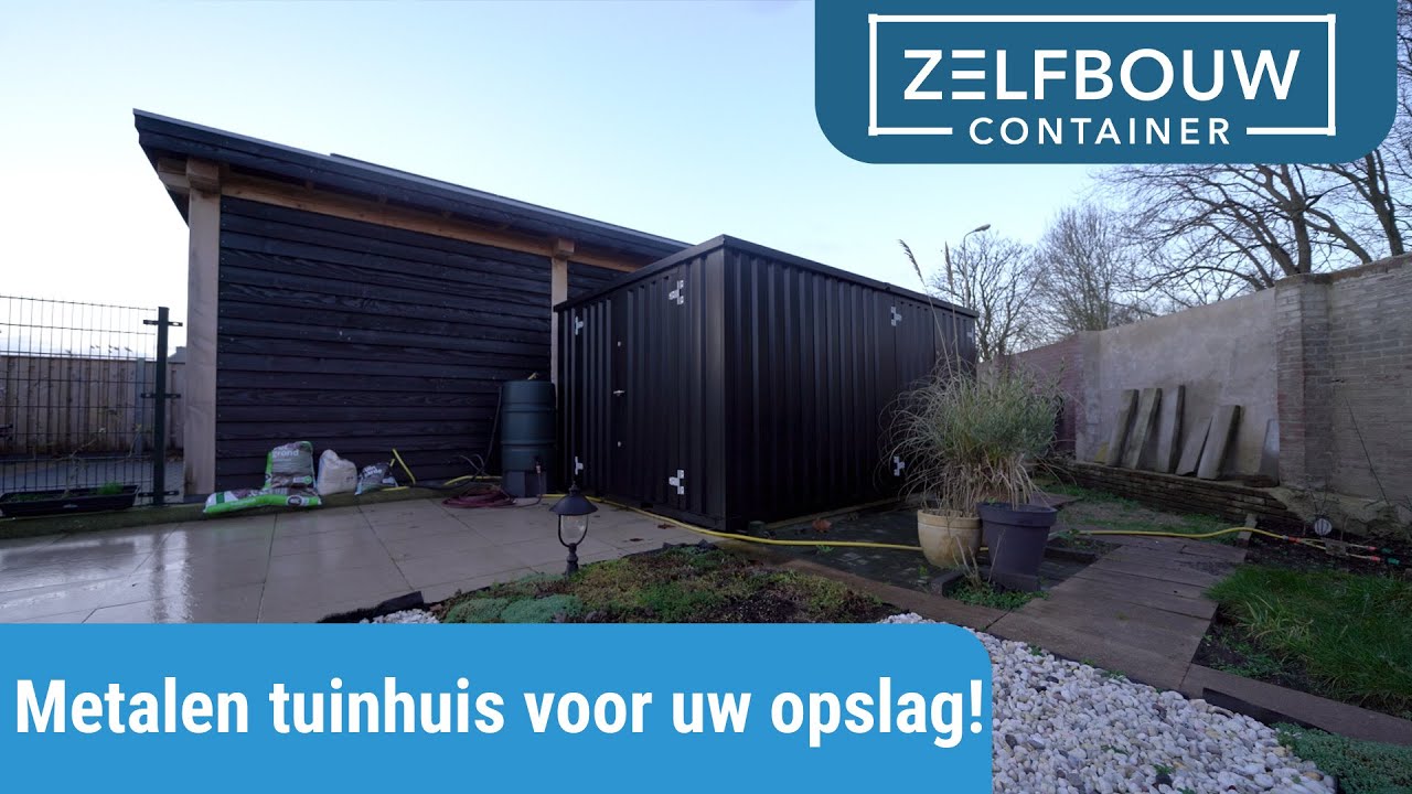 Metalen tuinhuis als oplossing voor al uw opslagproblemen! | Zelfbouwcontainer Nederland