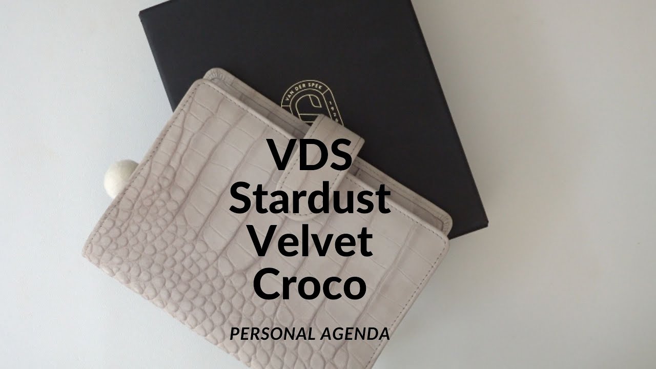 Van Der Spek VDS Stardust Velvet Croco Personal Planner. #vds #vanderspec #vdsplanner