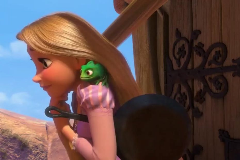 Tangled (2010) - Rapunzel leaves  the tower