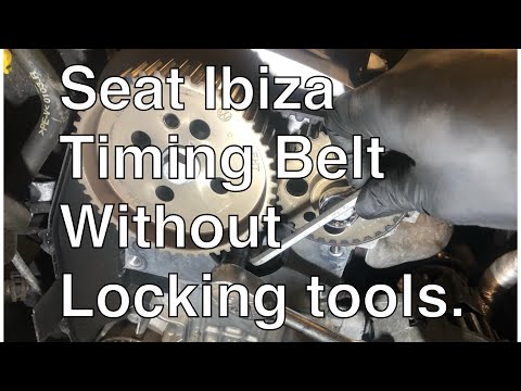 How to replace seat Ibiza 1.4 timing Belts. Replace Easily without locking tools.
