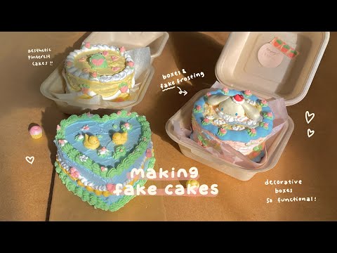making fake cakes! ???????? diy decorative boxes