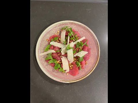Beef carpaccio this one couldn't be simpler
