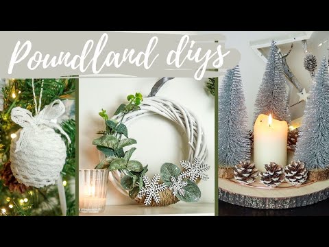 Easy DIY Christmas Decorations on a budget! Poundland Christmas DIY decor ideas | MR CARRINGTON 2020