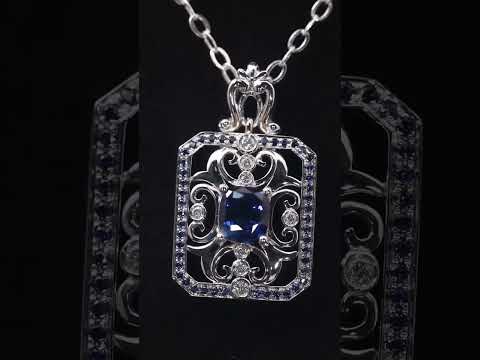 Make a sapphire necklace #jewelrymaking #handmade #jewelry #popular #necklace