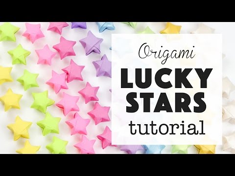 Origami Lucky Star Tutorial ⭐️ Easy DIY ⭐️ Paper Kawaii