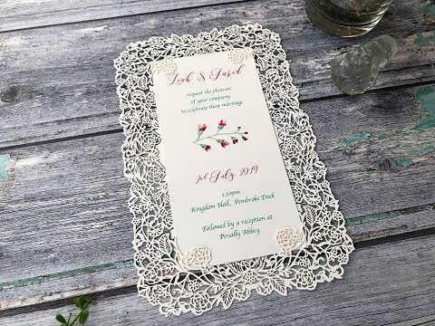 Easy DIY wedding Invitations - Just print, assemble and go!
